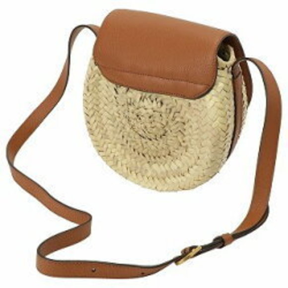 Chloe Crossbody Tan Marcie Tassel Basket - Picture 1 of 3